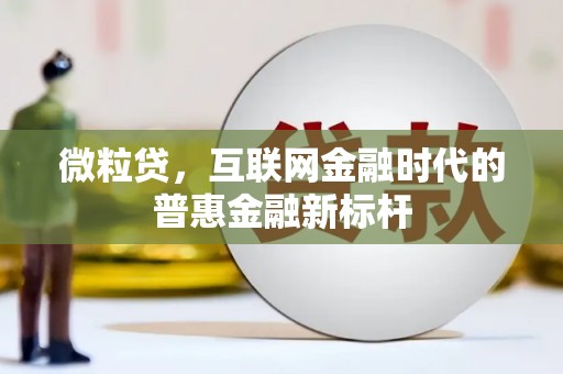 乐亭微粒贷，互联网金融时代的普惠金融新标杆