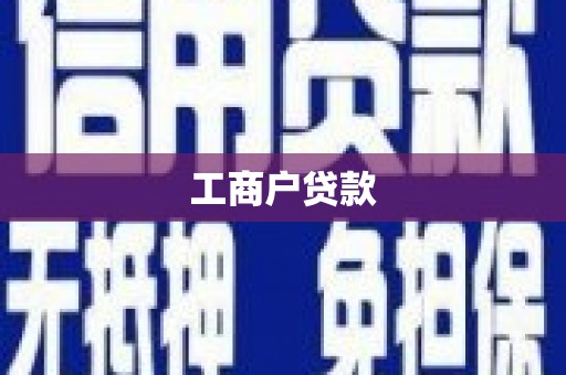 乐亭工商户贷款