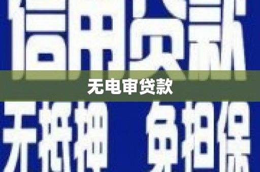乐亭无电审贷款