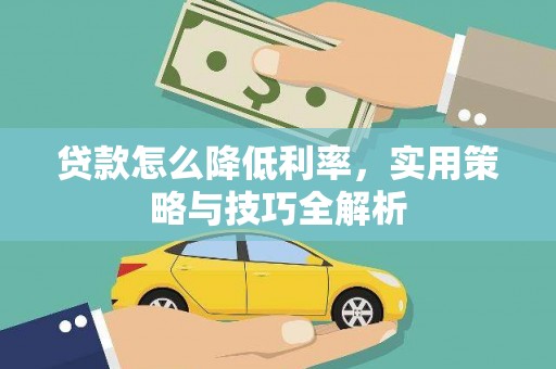 乐亭贷款怎么降低利率，实用策略与技巧全解析