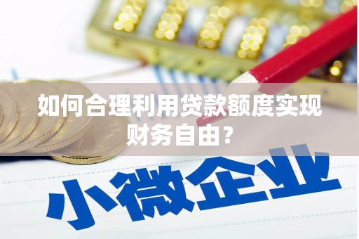 乐亭如何合理利用贷款额度实现财务自由？