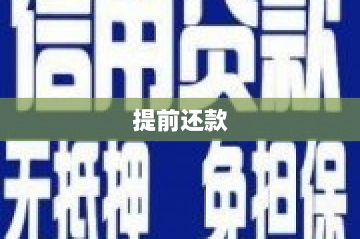乐亭提前还款