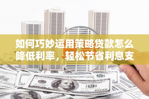 乐亭如何巧妙运用策略贷款怎么降低利率，轻松节省利息支出