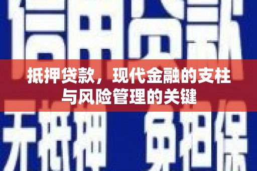 乐亭抵押贷款，现代金融的支柱与风险管理的关键