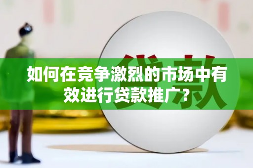乐亭如何在竞争激烈的市场中有效进行贷款推广？