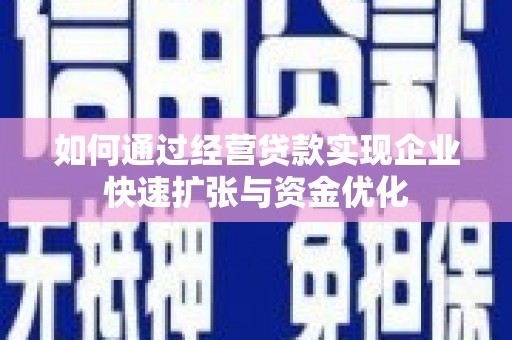 乐亭如何通过经营贷款实现企业快速扩张与资金优化