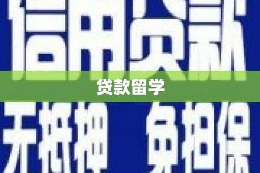 乐亭贷款留学