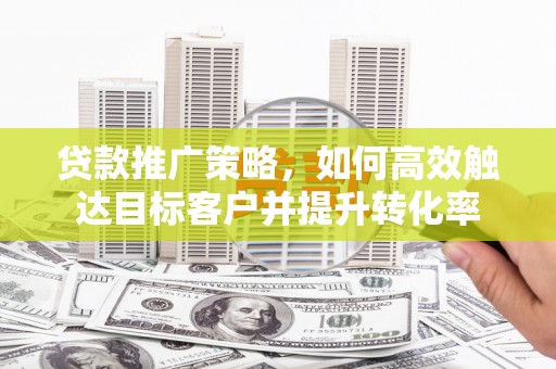 乐亭贷款推广策略，如何高效触达目标客户并提升转化率