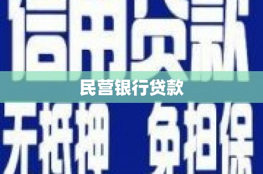 乐亭民营银行贷款