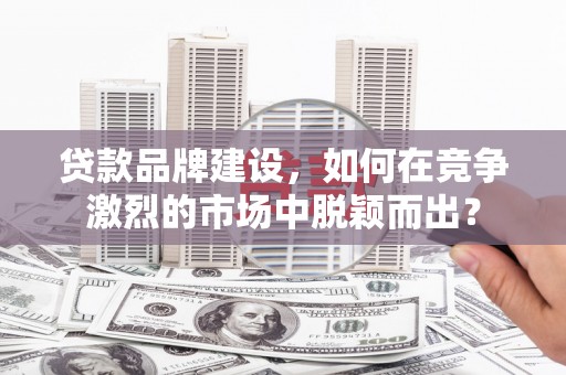 乐亭贷款品牌建设，如何在竞争激烈的市场中脱颖而出？