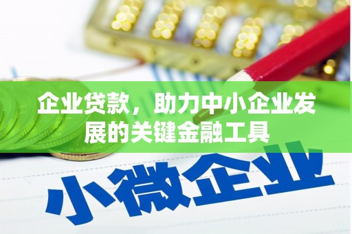 乐亭企业贷款，助力中小企业发展的关键金融工具