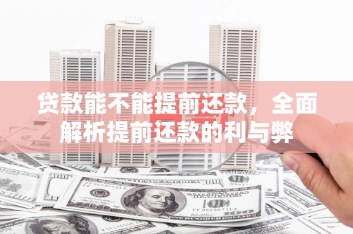 乐亭贷款能不能提前还款，全面解析提前还款的利与弊