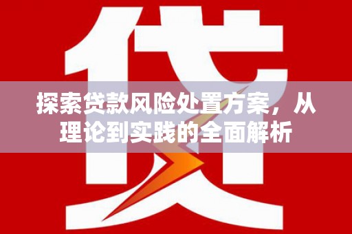 乐亭探索贷款风险处置方案，从理论到实践的全面解析
