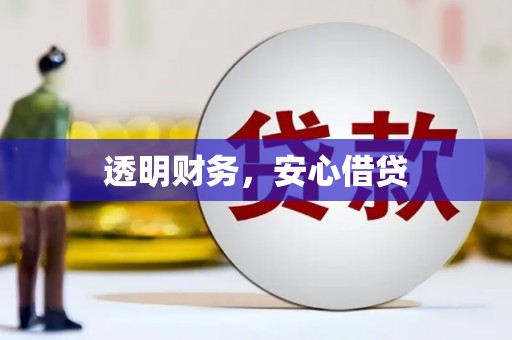 乐亭透明财务，安心借贷