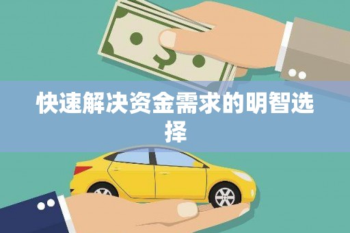 乐亭快速解决资金需求的明智选择
