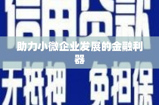 乐亭助力小微企业发展的金融利器